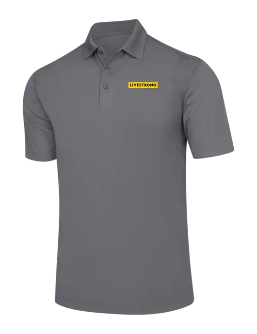 Medium Grey Micropique Sport-Wick Polo w/LIVESTRONG Logo