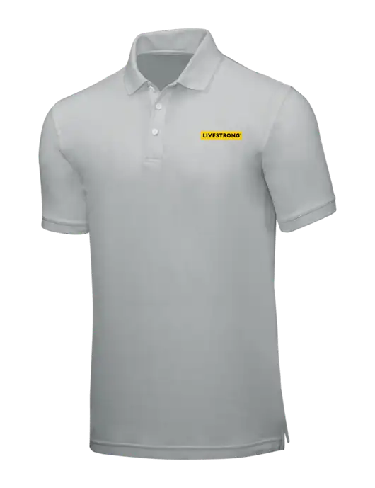Light Grey Core Classic Pique w/LIVESTRONG Logo