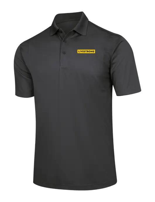 Dark Grey Micropique Sport-Wick Polo w/LIVESTRONG Logo
