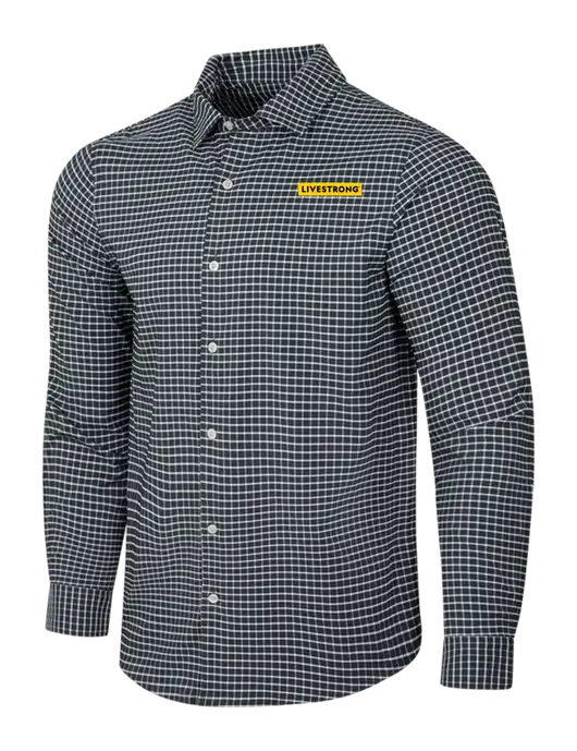 Dark Grey/White City Stretch Shirt w/LIVESTRONG Logo