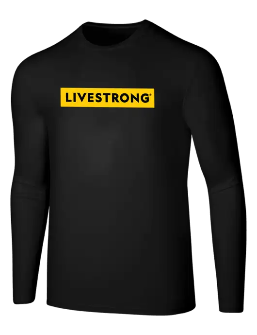 Seriously Soft Black Long Sleeve T-Shirt w/LIVESTRONG Logo