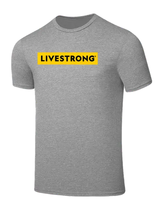 Seriously Soft Light Heather Grey T-Shirt w/LIVESTRONG Logo