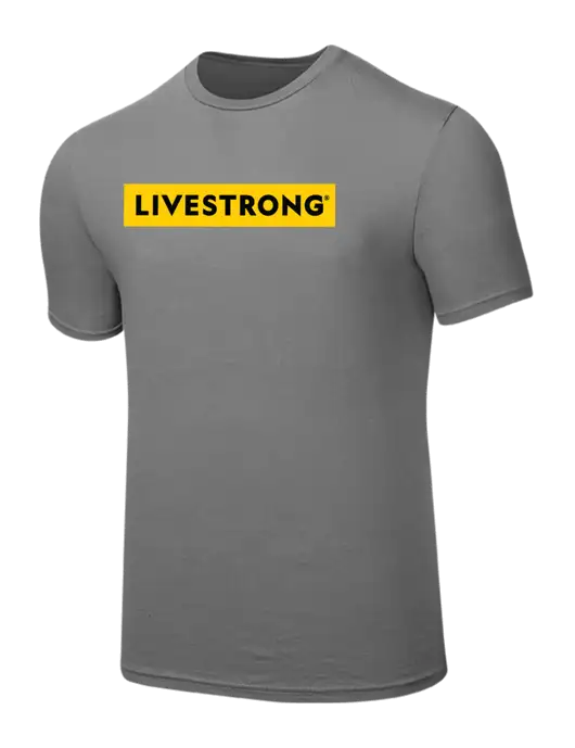 Seriously Soft Medium Grey T-Shirt w/LIVESTRONG Logo