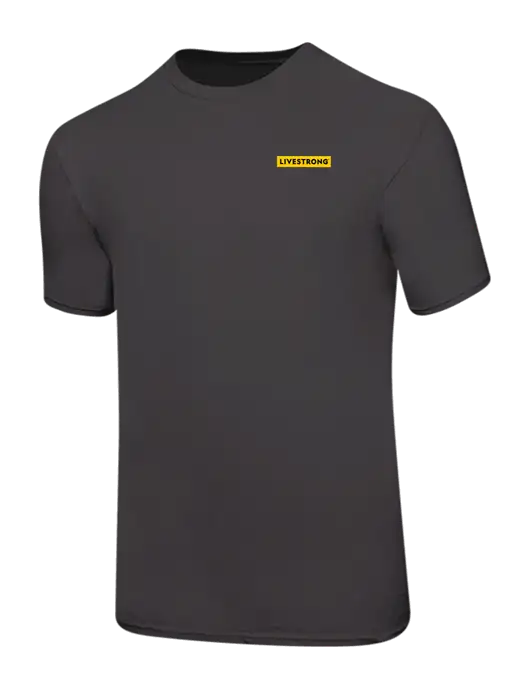 Ring Spun Charcoal 4.5 oz T-Shirt w/LIVESTRONG Logo