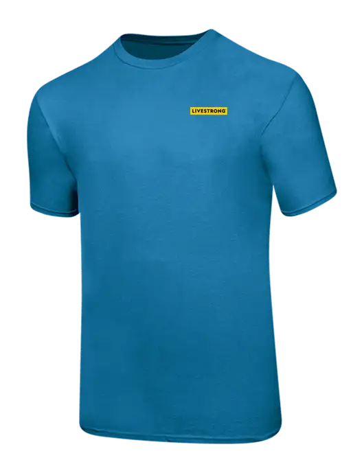 Ring Spun Sapphire 4.5 oz T-Shirt w/LIVESTRONG Logo