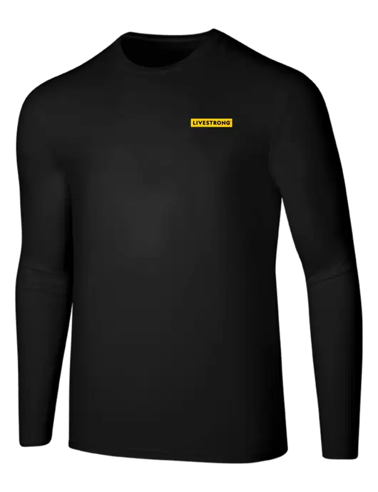 Seriously Soft Black Long Sleeve T-Shirt w/LIVESTRONG Logo