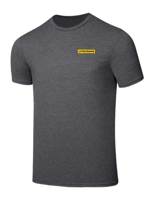 Seriously Soft Heathered Charcoal T-Shirt w/LIVESTRONG Logo