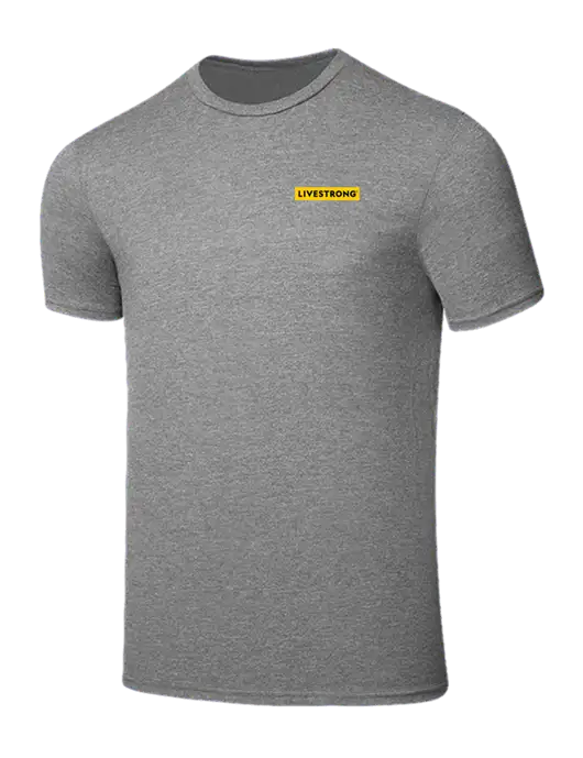 Seriously Soft Grey Frost T-Shirt w/LIVESTRONG Logo