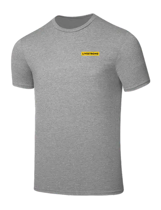 Seriously Soft Light Heather Grey T-Shirt w/LIVESTRONG Logo