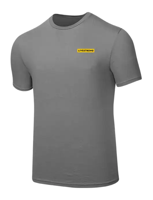 Seriously Soft Medium Grey T-Shirt w/LIVESTRONG Logo
