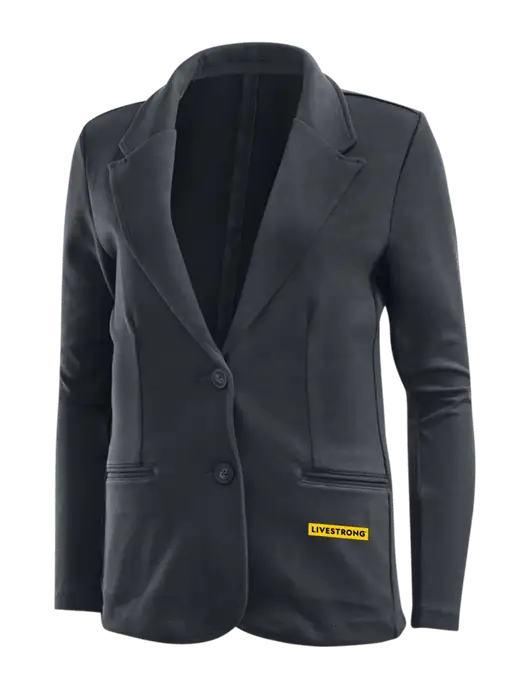 Charcoal Grey Womens Knit Blazer w/LIVESTRONG Logo