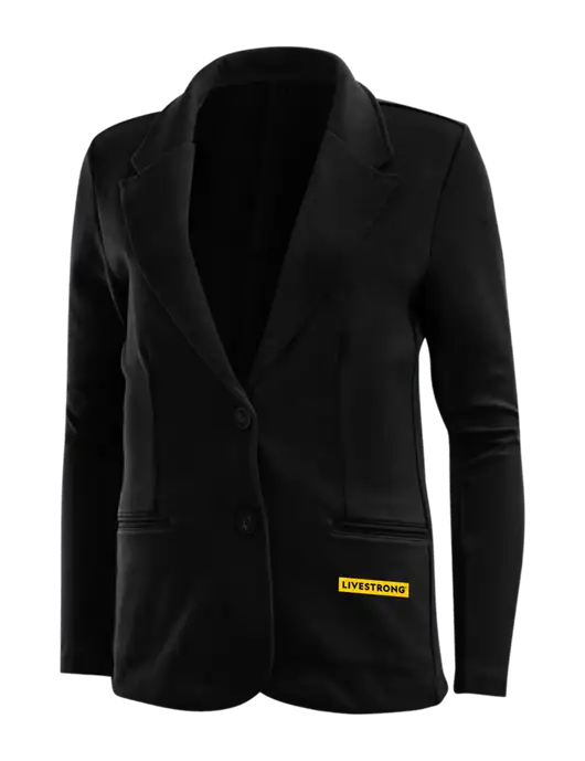 Black Womens Knit Blazer w/LIVESTRONG Logo