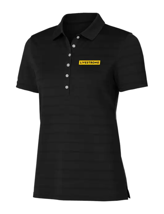 Callaway Womens Black Ventilated Polo w/LIVESTRONG Logo