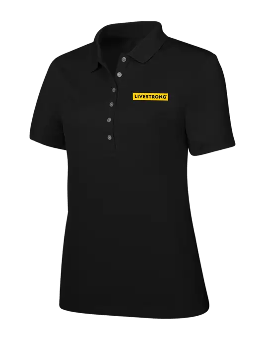 Callaway Womens Ottoman Black Polo w/LIVESTRONG Logo