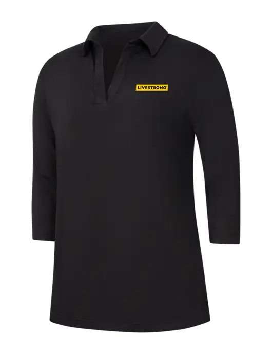 Womens Black Luxe Knit Tunic w/LIVESTRONG Logo