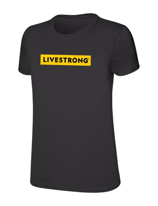 Womens Ring Spun Charcoal 4.5 oz T-Shirt w/LIVESTRONG Logo