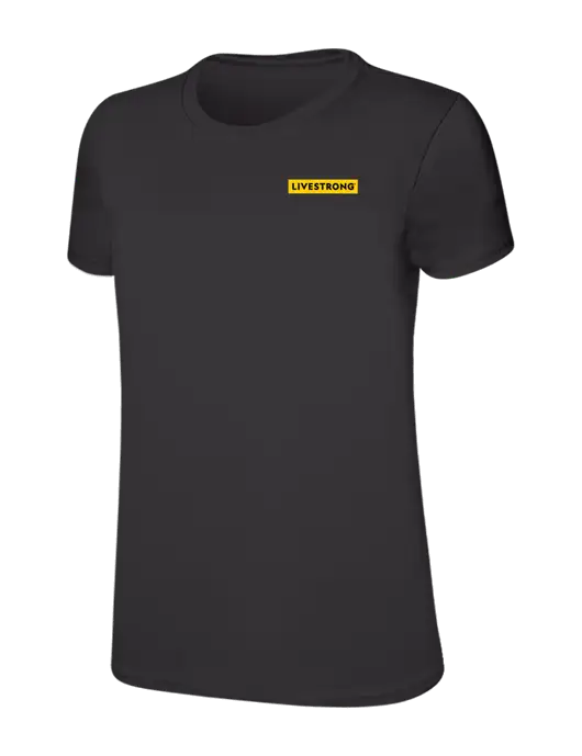 Womens Ring Spun Charcoal 4.5 oz T-Shirt w/LIVESTRONG Logo