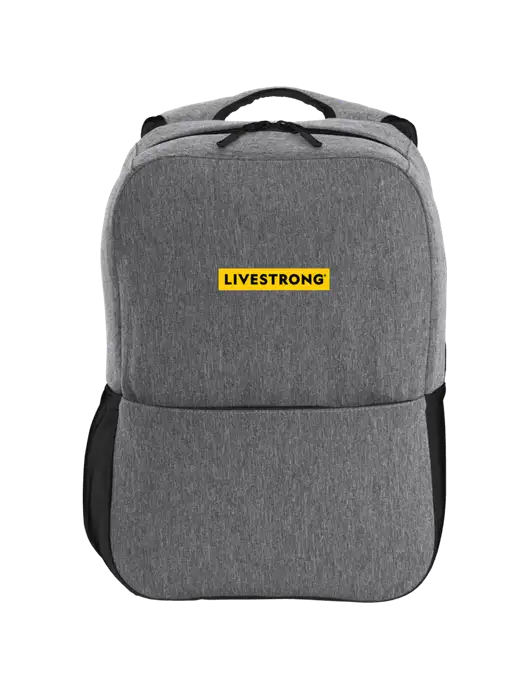 Access Square Laptop Graphite Heather/Black Backpack w/LIVESTRONG Logo