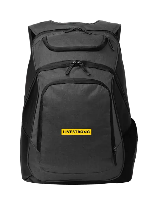 Executive Graphite Heather/Black Laptop Backpack w/LIVESTRONG Logo
