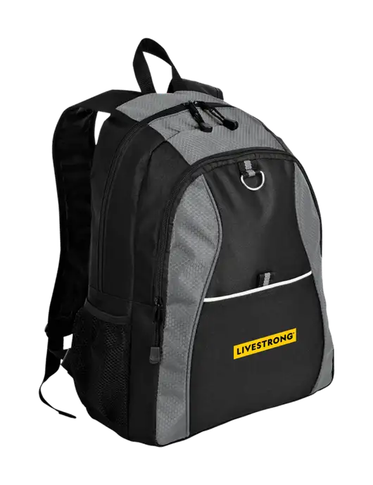 Honeycomb Grey/Black Backpack w/LIVESTRONG Logo