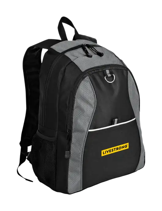 Honeycomb Grey/Black Backpack w/LIVESTRONG Logo