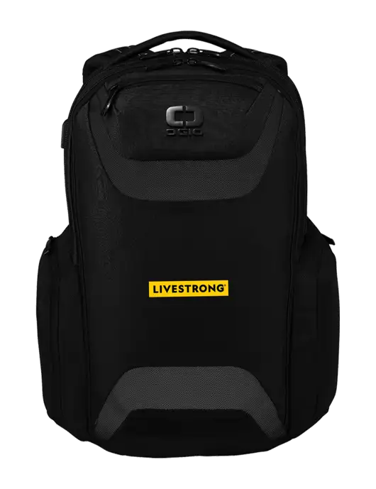 OGIO Black Charcoal Connected Pack w/LIVESTRONG Logo