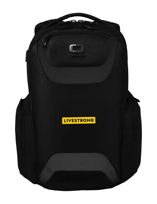 OGIO Black Charcoal Connected Pack w/LIVESTRONG Logo
