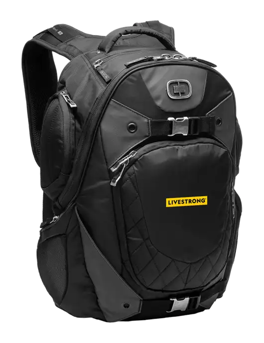 OGIO Black Squadron Pack w/LIVESTRONG Logo