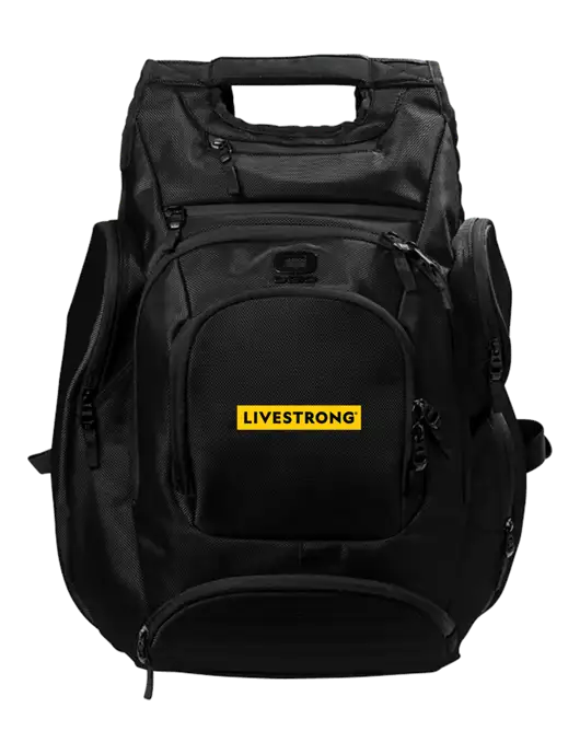 OGIO Blacktop Metro Ballistic Laptop Backpack w/LIVESTRONG Logo