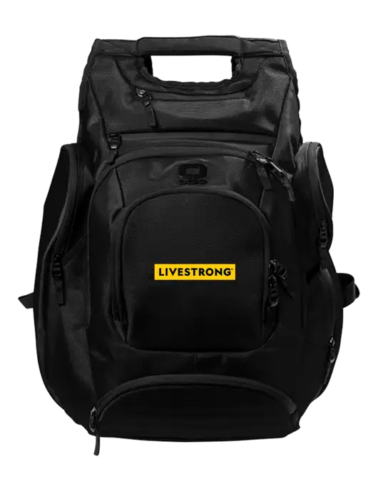OGIO Blacktop Metro Ballistic Laptop Backpack w/LIVESTRONG Logo