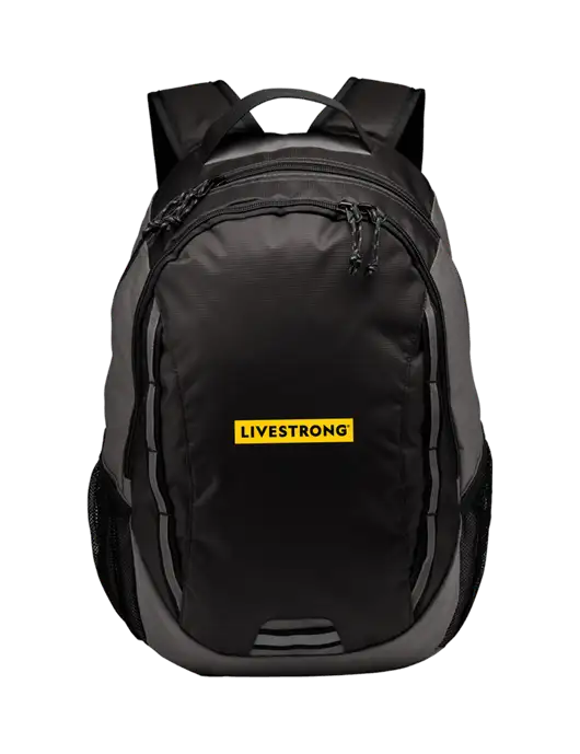 Ridge Charcoal/Dark Charcoal Laptop Backpack w/LIVESTRONG Logo