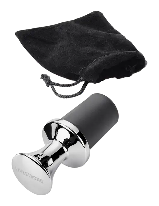 Fabrizio Black Bottle Stopper w/LIVESTRONG Logo
