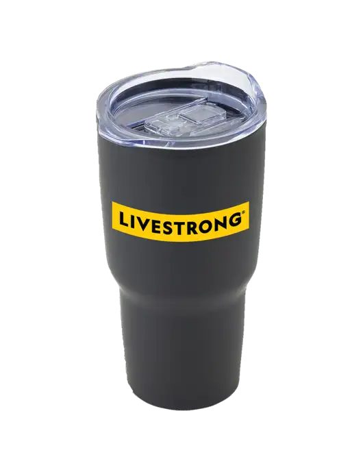 Odyssey Black 30 oz Travel Tumbler w/LIVESTRONG Logo