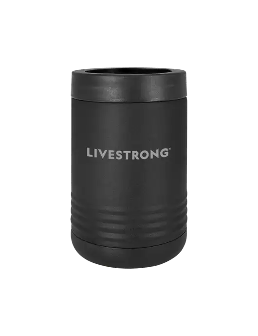 Polar Camel 12 oz Powder Coated Black Vacuum Insulated Beverage Holder w/LIVESTRONG Logo