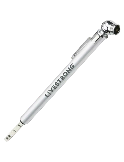 Quick View Silver Tire Gauge w/LIVESTRONG Logo