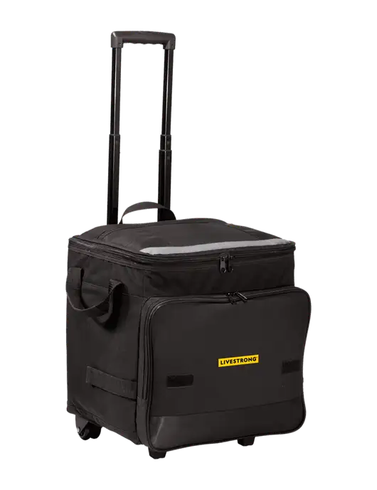 Black Rolling Cooler w/LIVESTRONG Logo