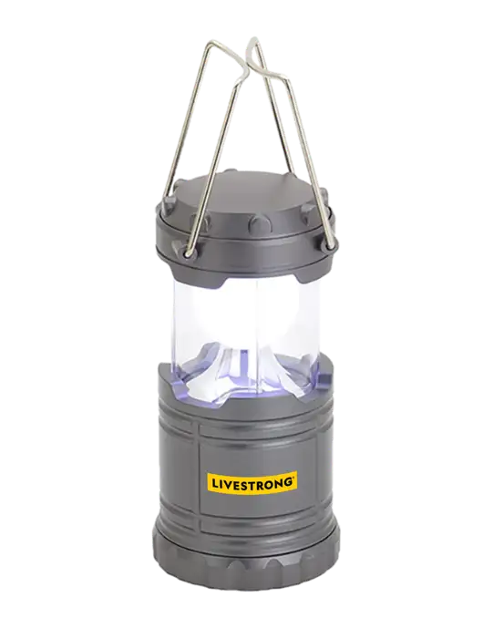 Gunmetal Mini Retro Lantern w/LIVESTRONG Logo