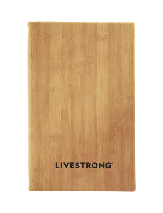 Bamboo Leatherette 5.25 x 8.25 Journal w/LIVESTRONG Logo