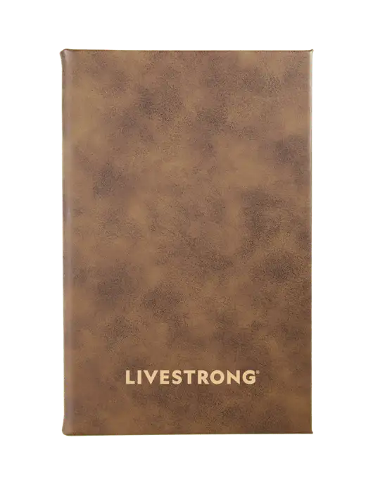 Rustic Leatherette 5.25 x 8.25 Journal w/LIVESTRONG Logo