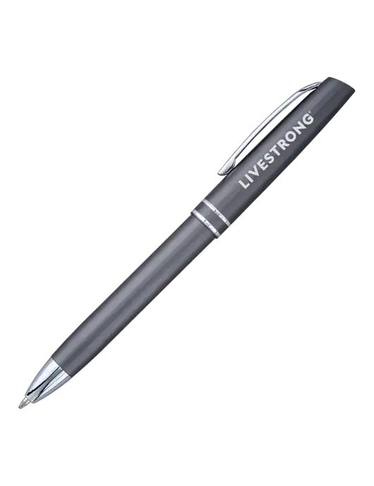 Gunmetal Anguilla Black Ink Pen w/LIVESTRONG Logo