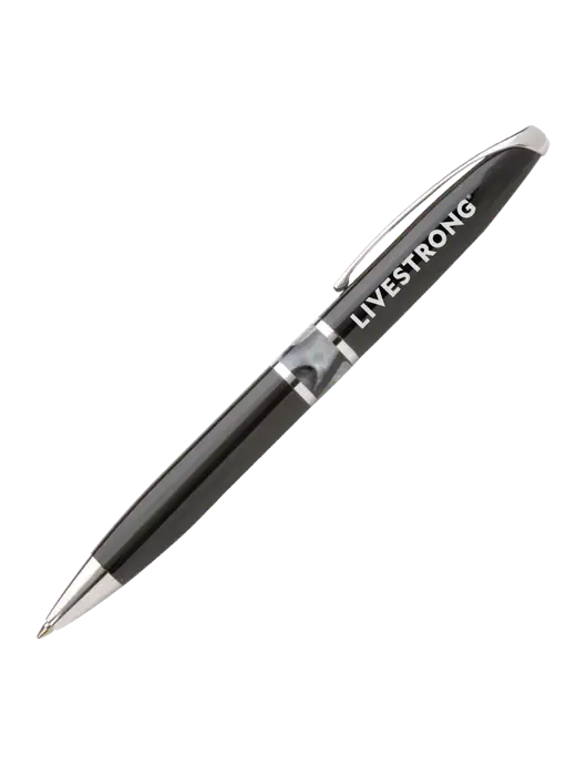 Illusion Black Pen - Black Ink w/LIVESTRONG Logo