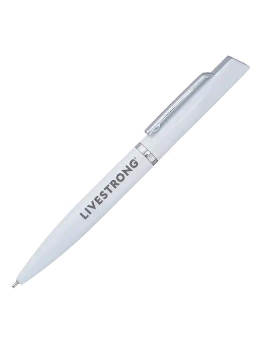 Santos White Pen - Black Ink w/LIVESTRONG Logo