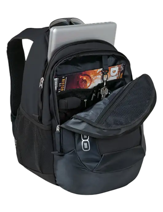 OGIO Black Rogue Pack
 w/LIVESTRONG Logo