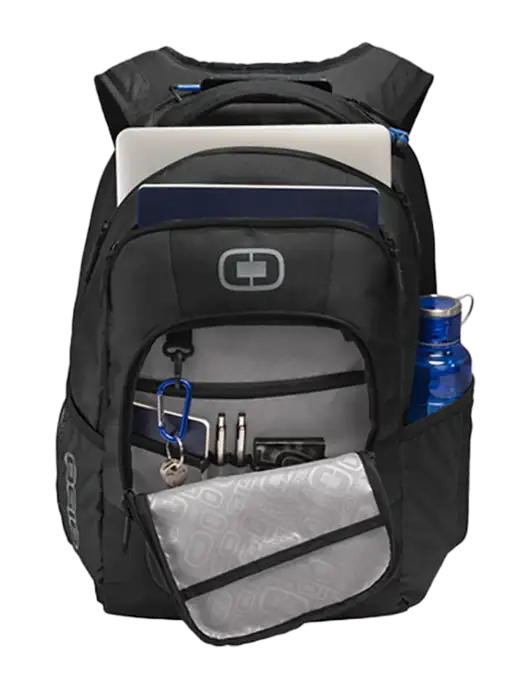 OGIO Black Logan Laptop Backpack
 w/LIVESTRONG Logo